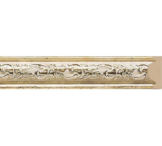 Молдинг стеновой ударопрочный влагостойкий светлое золото Decor-Dizayn 30x13x2400 мм 157-553