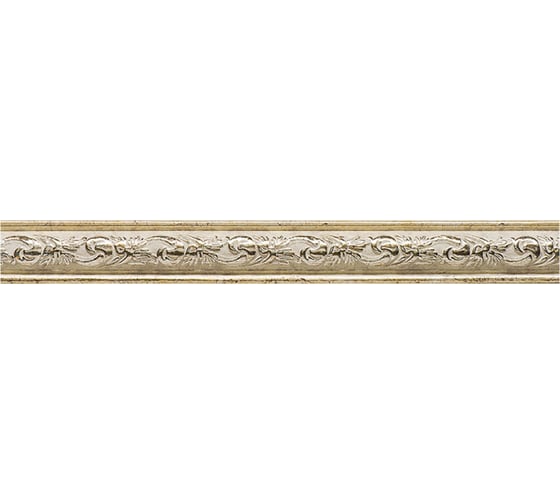 Молдинг стеновой ударопрочный влагостойкий светлое золото Decor-Dizayn 30x13x2400 мм 157-553