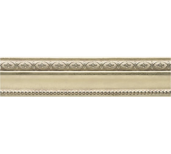 Молдинг стеновой ударопрочный влагостойкий светлое серебро Decor-Dizayn 59x21x2400 мм 161-937 161-937/1 1
