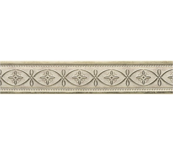Молдинг стеновой ударопрочный влагостойкий светлое серебро Decor-Dizayn 52x11x2400 мм 156-937 156-937/1
