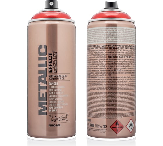 Краска MONTANA METALLIC красная EMC3020