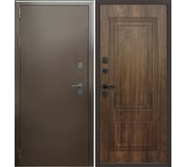 Дверь DIVA Формен Ф-10 Термо 2050х960, левая, антик медь-грецкий орех УТ-00084419