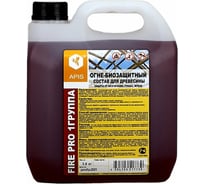 Огнебиозащитный состав для древесины APIS FIRE PRO (I группа; сосна; канистра; 3,6 кг) 4665296517845