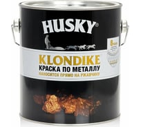 Краска по металлу с молотковым эффектом HUSKY KLONDIKE (черная; 2.5 л) 25630