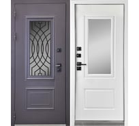 Дверь DIVA Формен Ф-35 Термо Муар Меланж Махагон/Ванилла Веллюто 960*2050 Левая УТ-00084413