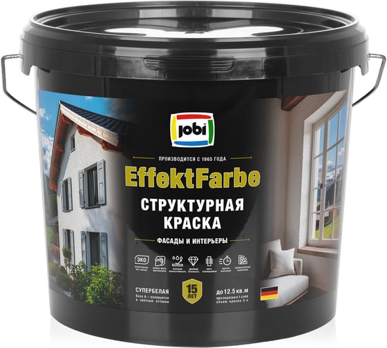 Структурная краска JOBI EffektFarbe 30С /5л/ База 36406 1
