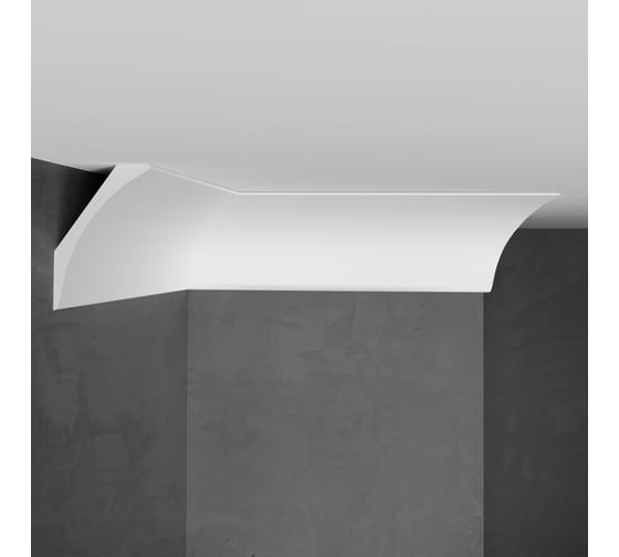 Потолочный карниз Stenopol 60х40х2000 мм под покраску C7212 1