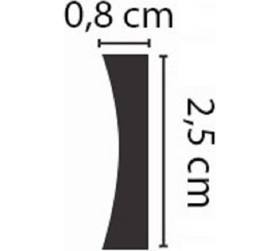Молдинг Stenopol 25х8х2000 мм C746
