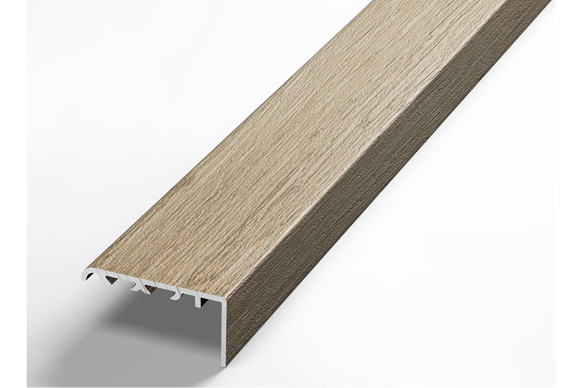 Порог угловой алюминиевый ЛУКА (5 шт, 40х20 мм, 2,7 м, ламинированный ...