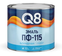 Эмаль FORMULA Q8 ПФ-115 алкидная , глянцевая, 1,8 кг, красная 277273