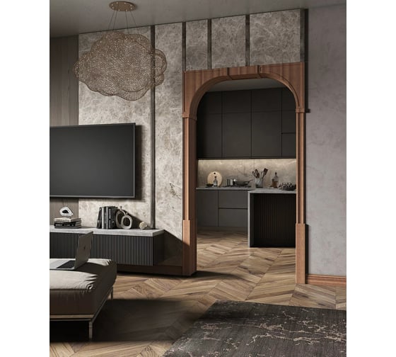 Арка Cosca decor Порту мелинга орех, ламинированный МДФ, набор СПБ101375