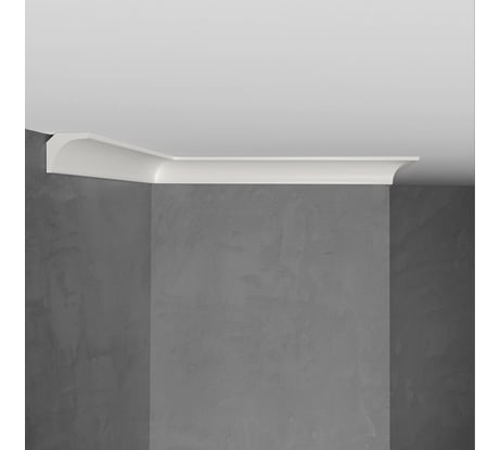 Плинтус потолочный Stenopol 20х20х2000 мм УПАК под покраску C7133