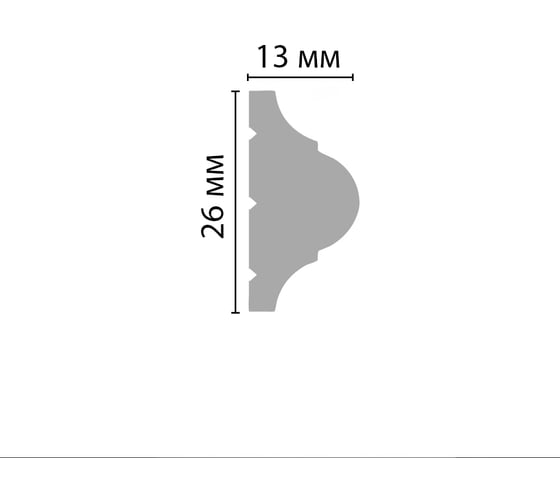 Молдинг Stenopol 26х13х2000 мм C701