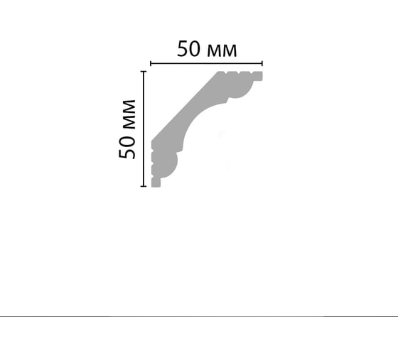 Потолочный плинтус Stenopol 50х50х2000 мм C7124