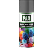 Универсальная алкидная эмаль REXTON (темно-серый; аэрозоль; 520 мл) 56609