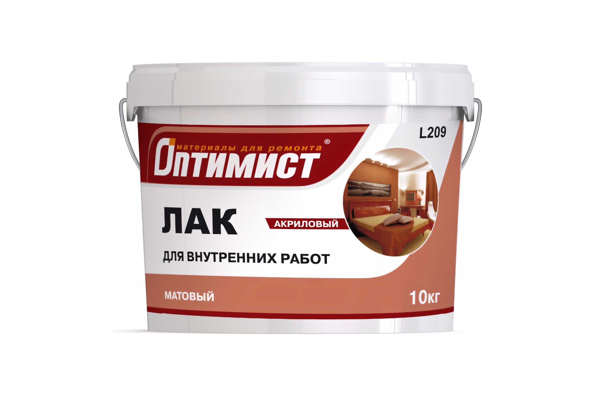 АкриловыйлакОптимист(матовый;10кг)OPL003