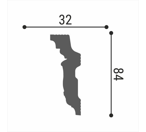 Потолочный плинтус Де-Багет Декор ДП 29/90 00-00001528