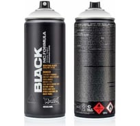 Краска MONTANA BLACK серебро, 0.4 л Outline silver BLK-400