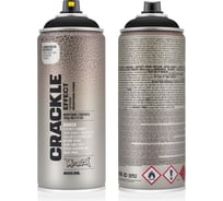 Краска MONTANA кракелюр-эффект, черная, 0.4 л EC9017