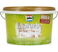 Экологичная краска для стен и потолков JOBI EKOFARBE 2.5 л 11883