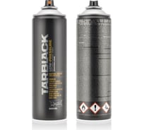 Краска MONTANA TARBLACK черная смола, низкое давление, 0.5 л Tarblack-500