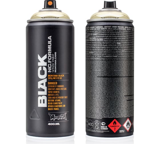Краска MONTANA BLACK золото, 0.4 л Goldchrome BLK-400