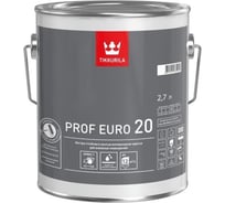 Краска TIKKURILA Prof Euro 20 База с, 2.7 л, для влажных помещений 51521