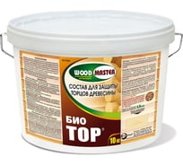 Антисептический состав WOODMASTER БИОТОР для защиты торцов древесины 10 кг 1 25049