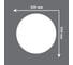 Потолочная розетка Decomaster d наружный 500 мм, h=37 мм DM-0405 4