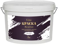 Краска акриловая водно-дисперсионная VIROX фасадная белая 14кг 7579