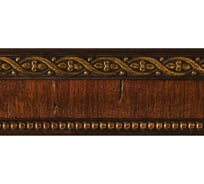 Молдинг стеновой ударопрочный влагостойкий Decor-Dizayn красное дерево, 59x21x2400 мм 161-2