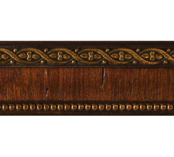 Молдинг стеновой ударопрочный влагостойкий Decor-Dizayn красное дерево, 59x21x2400 мм 161-2 1