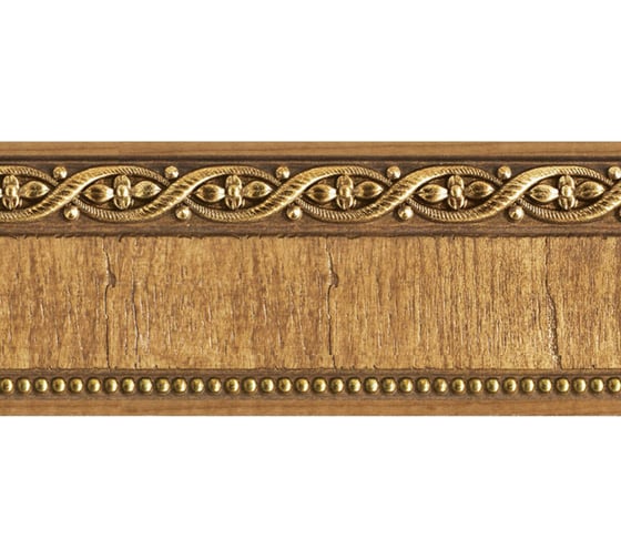 Молдинг стеновой ударопрочный Decor-Dizayn влагостойкий орех, 59x21x2400 мм 161-4 1