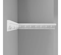 Потолочный плинтус Decomaster с рисунком, подходит к натяжному потолку, 60х17х2000 мм D161D