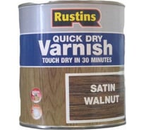 Быстросохнущий лак Rustins QD Varnish Satin Walnut орех, 500 мл 1756