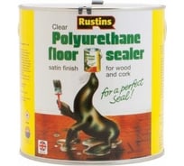 Полиуретановый лак Rustins Poly Floor Seal Gloss глянцевый, для пола, 2.5 л 3184