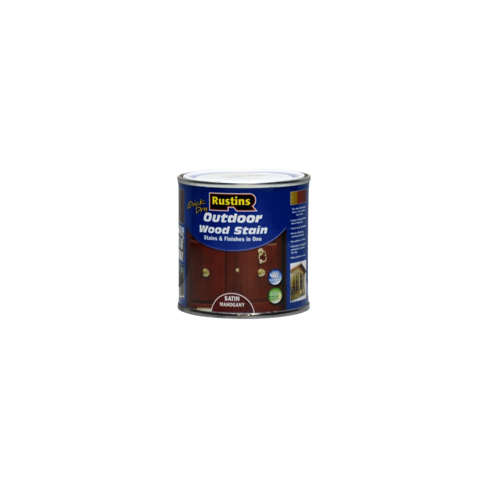 Финишная морилка Rustins QD Outdoor Wood Stain Mahagony махагон, 250 мл