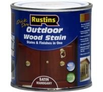 Финишная морилка Rustins QD Outdoor Wood Stain Mahagony махагон, 250 мл 03682