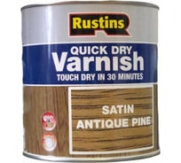Быстросохнущий лак Rustins QD Varnish Satin Antique Pine античная сосна, 1 л 1718