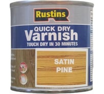 Быстросохнущий лак Rustins QD Varnish Satin Pine сосна, 500 мл 1750