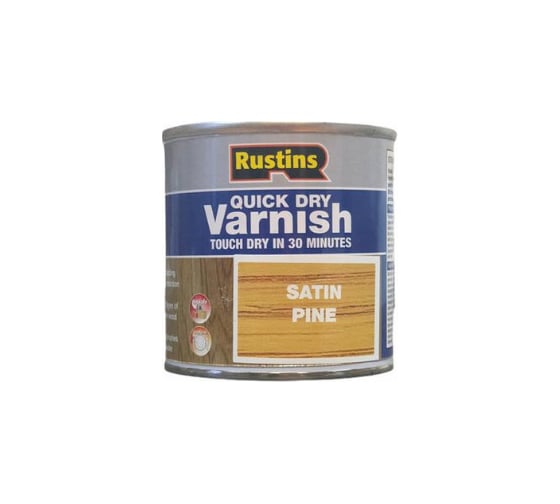 Быстросохнущий лак Rustins QD Varnish Satin Pine сосна, 500 мл 1750