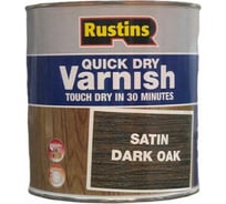 Быстросохнущий лак Rustins QD Varnish Satin Dark Oak темный дуб, 1 л 1721