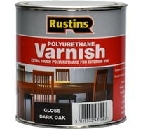 Полиуретановый лак Rustins Poly Varnish Gloss Dark Oak темный дуб, глянец, 1 л 3188