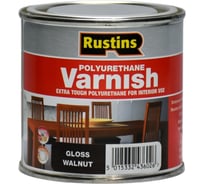 Полиуретановый лак Rustins Poly Varnish Gloss Walnut орех, глянец, 250 мл 3203
