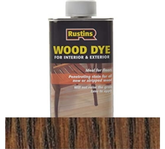 Тонировка для дерева Rustins Wood Dye Brown Mahogany коричневый махагон, 1 л 03652