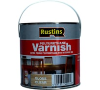 Полиуретановый лак Rustins Poly Varnish Gloss Clear глянец, 2.5 л 1729