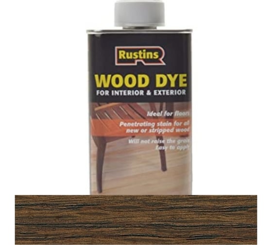 Тонировка для дерева Rustins Wood Dye Walnut орех, 1 л 3669