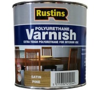 Полиуретановый лак Rustins Poly Varnish Satin Pine сосна, полуматовый, 1 л 3221