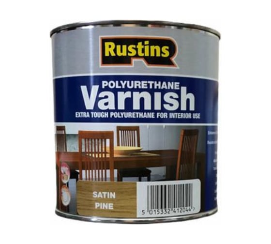 Полиуретановый лак Rustins Poly Varnish Satin Pine сосна, полуматовый, 1 л 3221