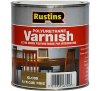 Полиуретановый лак Rustins Poly Varnish Gloss Antique Pine античная сосна, глянец, 1 л 3187